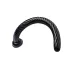 Hosed Spiral - anální dildo s přísavkou - černé - 19 cm
