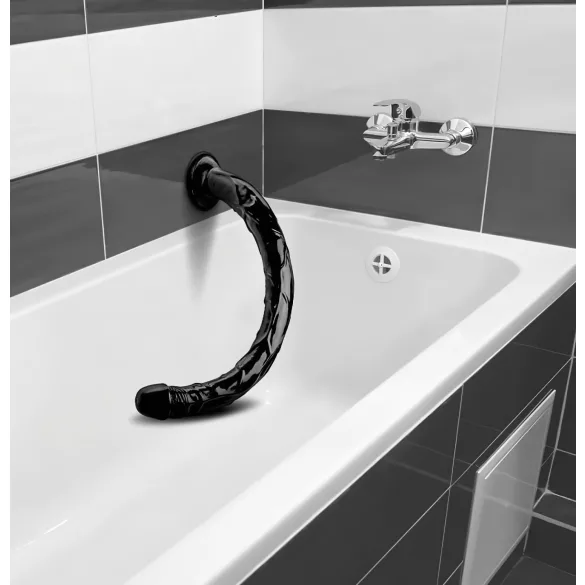 Hosed Anal Snake 19 - anální dildo s přísavkou - černé