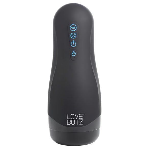 Lovebotz Auto Milker - vodotěsný sací-vibrační masturbátor (černý)