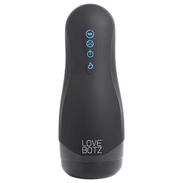 Lovebotz - automatický masturbátor s vodotěsným sáním a vibracemi - černý