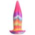 Kreaturní Kohoutí Jazyk - svítící silikonové dildo - 21 cm