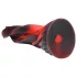 Creature Cocks Hell Kiss - spirálový silikonový dildo - 19 cm - červený
