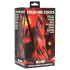 Creature Cocks Hell Kiss - spirálový silikonový dildo - 19 cm - červený