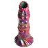 Larvy Creature Cocks - mimozemský ovipozitor dildo (duhové)