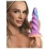 Creatura Cocks Měsíční jezdec – svítící unicorn dildo (fialovo-růžové)