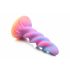 Creatura Cocks Měsíční jezdec – svítící unicorn dildo (fialovo-růžové)