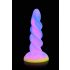 Creatura Cocks Měsíční jezdec – svítící unicorn dildo (fialovo-růžové)