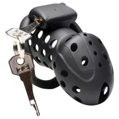   Master Series Lock Down - ventilační penisová klec (černá)