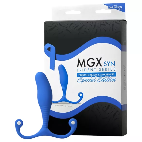 Aneros MGX Syn Trident - prostatický dildo (modré)