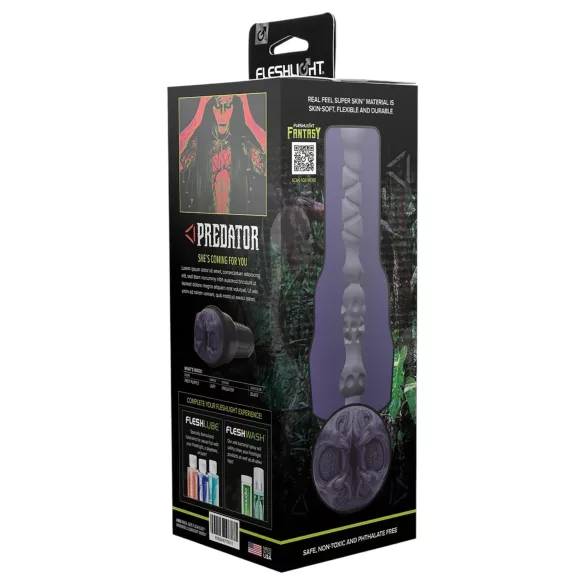 Fleshlight Fantasy Predator - fantazijní umělá vagína masturbátor (fialová)