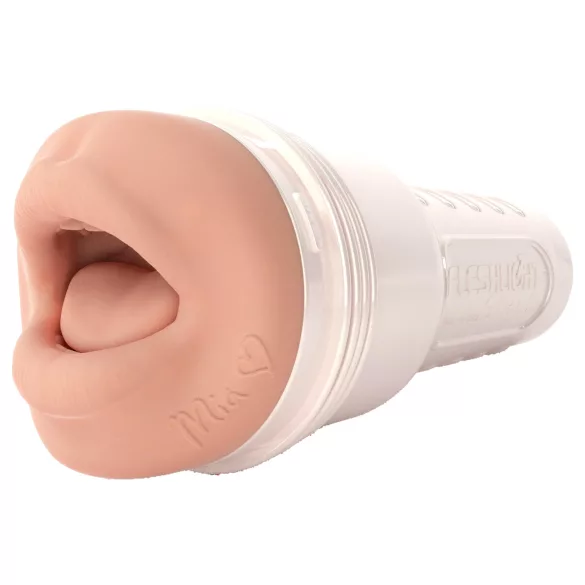 Fleshlight Mia Malkova - realistický masturbátor ústa - tělová barva
