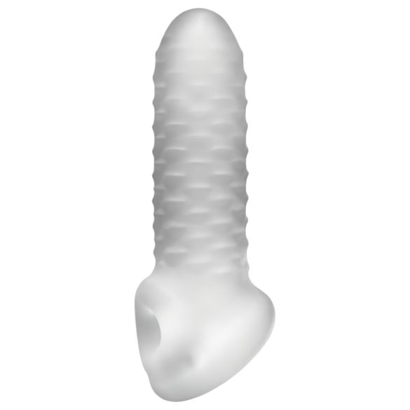 Fat Boy Checker Box - návlek na penis (15cm) - bílý