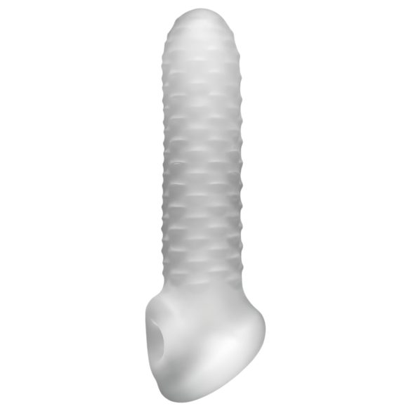 Fat Boy Checker Box - návlek na penis - 17 cm - bílý