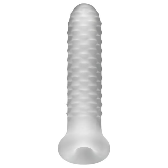 Fat Boy Checker Box - návlek na penis - 17 cm - bílý