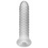 Fat Boy Károvaný návlek na penis (17 cm) - bílý