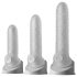 Fat Boy Károvaný návlek na penis (17 cm) - bílý