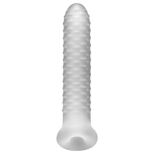 Fat Boy Checker Box - návlek na penis - 19 cm - bílý