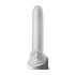 Fat Boy Micro Ribbed - návlek na penis (19 cm) - bílý