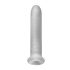 Fat Boy Micro Ribbed - návlek na penis (19 cm) - bílý