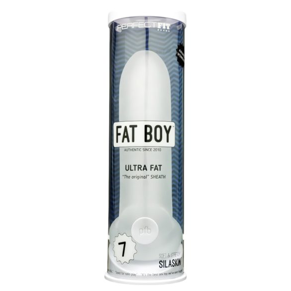 Fat Boy Original Ultra Fat - návlek na penis (19 cm) - bílý