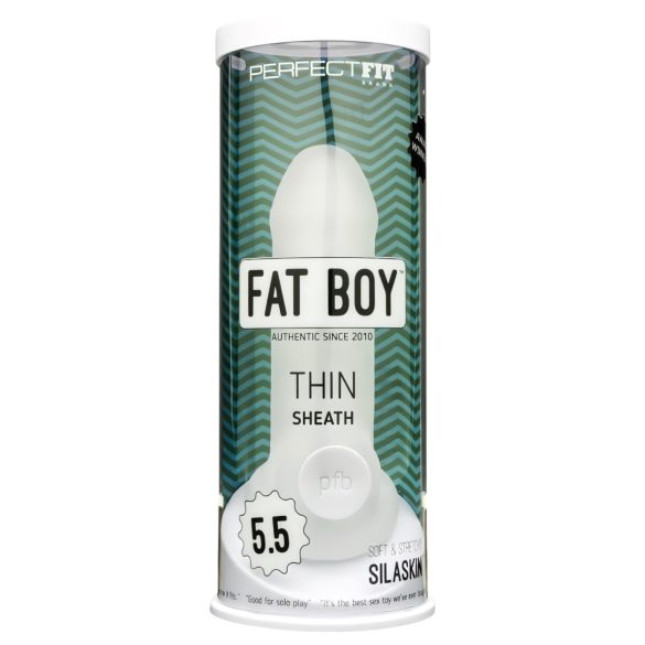 Fat Boy Thin - návlek na penis 15 cm - bílý