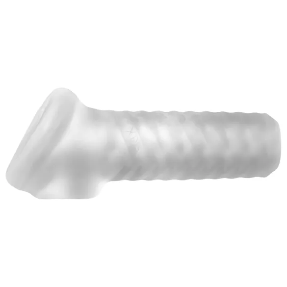 Perfect Fit Breeder - otevřený návlek na penis - bílý