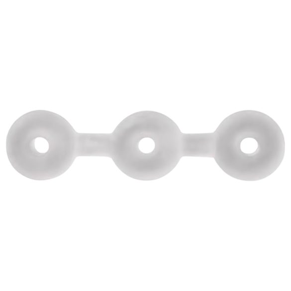 Perfect Fit Triple - sada erekčních kroužků - bílá