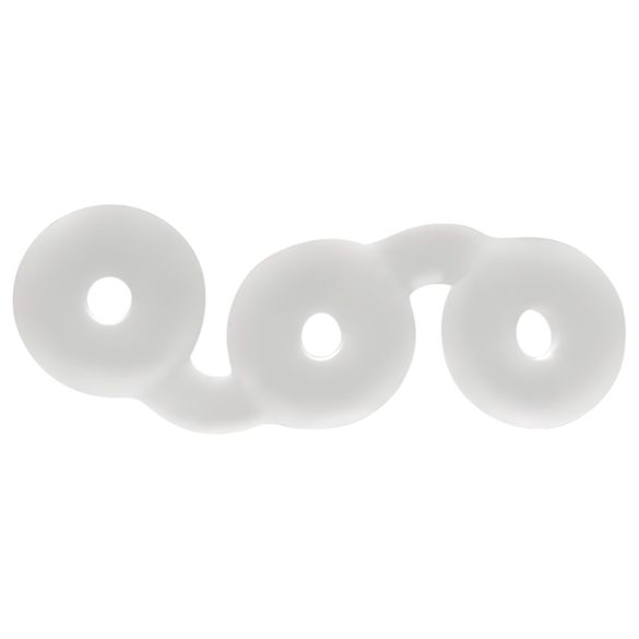 Perfect Fit Triple - sada erekčních kroužků - bílá