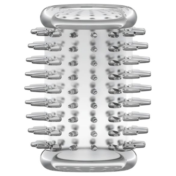 Stay Hard - návlek na penis s výstupky - transparentní