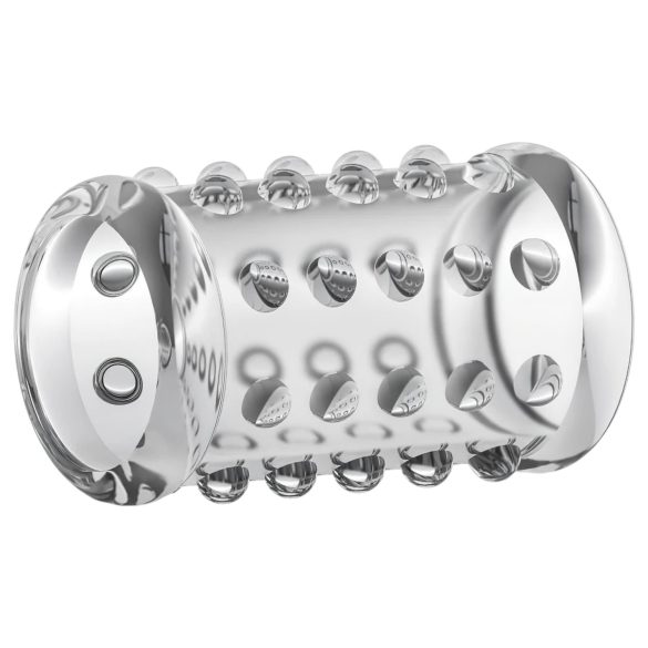 Stay Hard - erekční návlek na penis s výstupky - transparentní