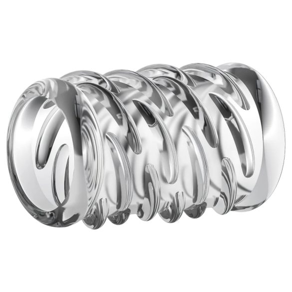 Stay Hard - erekční návlek na penis - vzorovaný - transparentní