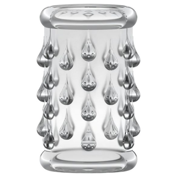 Stay Hard - erekční kroužek s výstupky - transparentní