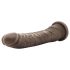 Dr. Skin 8,5 - realistický přísavný hnědý dildo (20,5 cm)