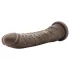 Dr. Skin - realistický dildo s přísavkou - hnědý 20,5 cm