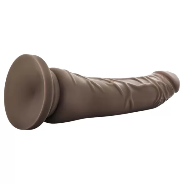 Dr. Skin - realistický dildo s přísavkou - hnědý 20,5 cm