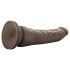 Dr. Skin 8,5 - realistický přísavný hnědý dildo (20,5 cm)