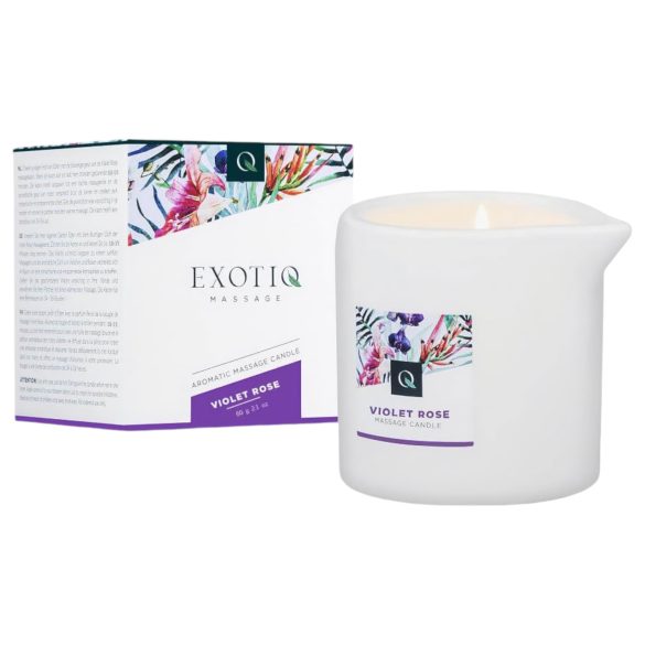 Exotiq Fialková Růže - masážní svíčka (60 g)