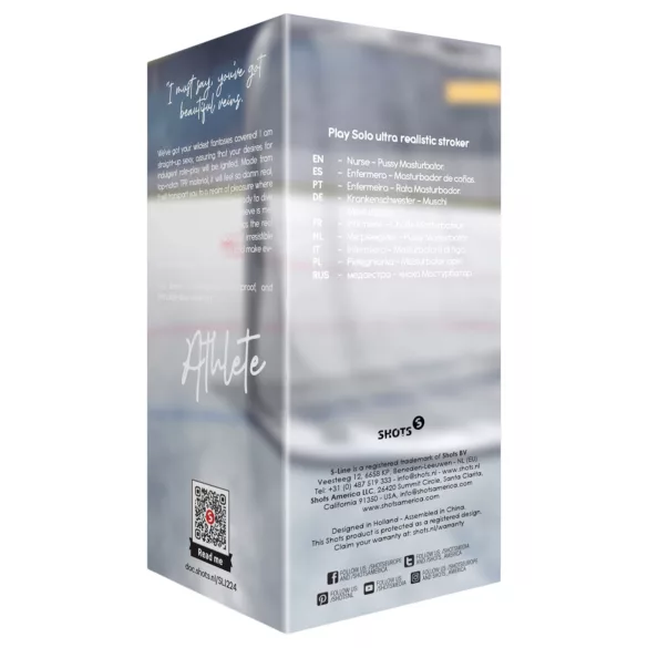 S-Line Athlete - realistický umělý zadeček (tělová barva)