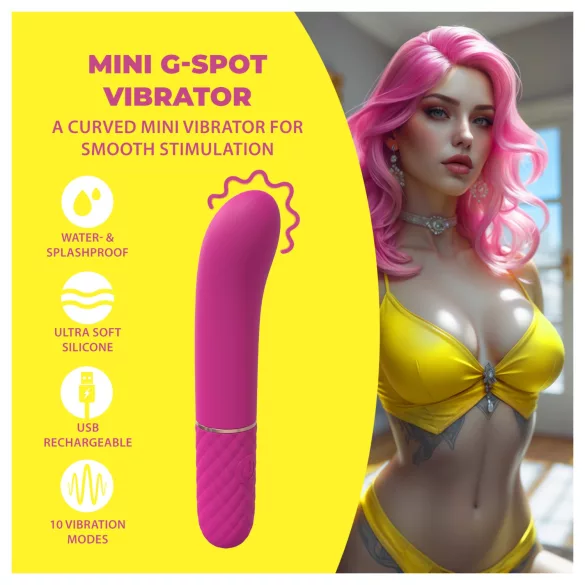 Loveline - mini vibrátor na bod G (růžový)