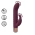Loveline - mini vibrátor s králíčkem (červený)