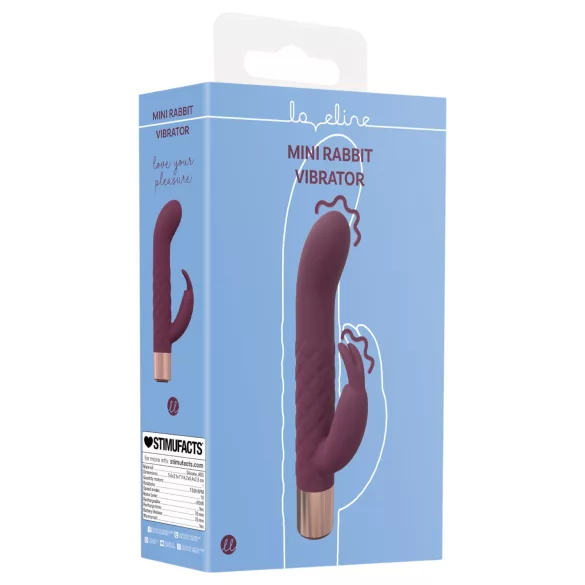 Loveline - mini vibrátor s králíčkem (červený)