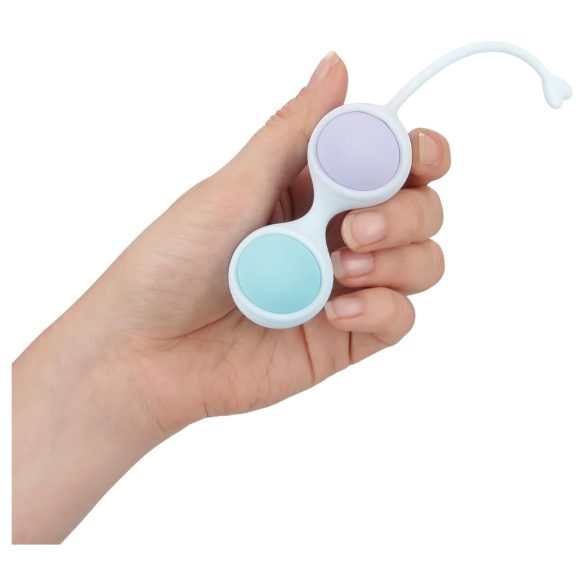 Loveline - vibrační sada venušiných kuliček - variabilní - modrá