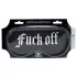 Ouch! - saténová maska na oči s nápisem „Fuck Off“ (černá)