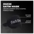Au! - saténová oční maska s nápisem „Suck Don't Bite“ (černá)