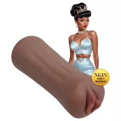   XKIN Beauty Queen Lulu - realistická umělá vagína masturbátor (tmavá přírodní)