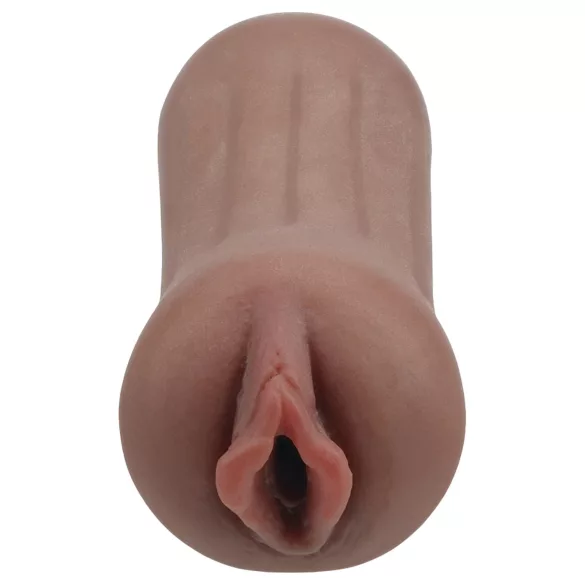 XKIN Beauty Queen Lulu - realistická umělá vagína masturbátor (tmavá přírodní)