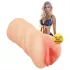 XKIN Desire Alessia - realistická umělá vagína masturbátor (přírodní)