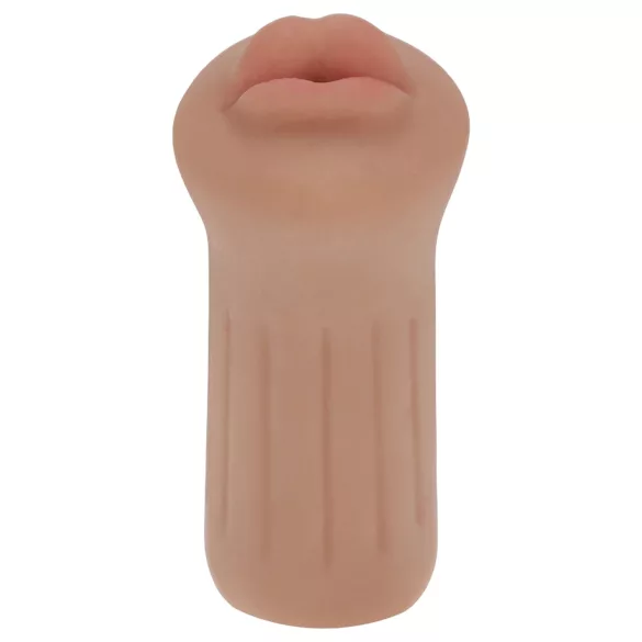 XKIN - umělá ústa masturbátor - S (tmavá přírodní)