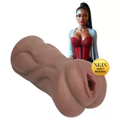   XKIN Librarian Paige - realistická umělá vagína masturbátor (přírodní)