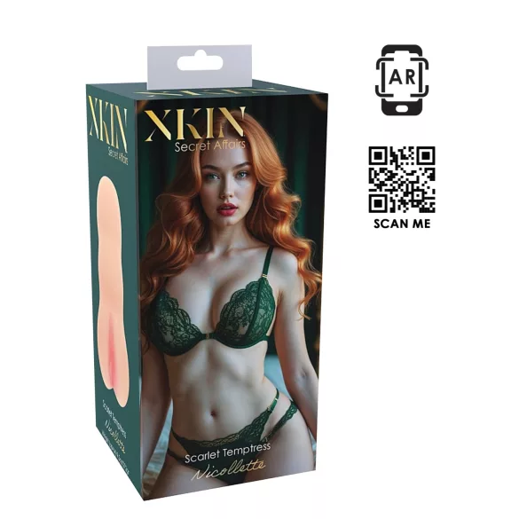 XKIN Temtress Nicolette - realistická umělá vagína masturbátor (přírodní)